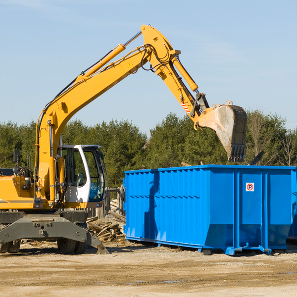 what are the rental fees for a residential dumpster in Bucoda